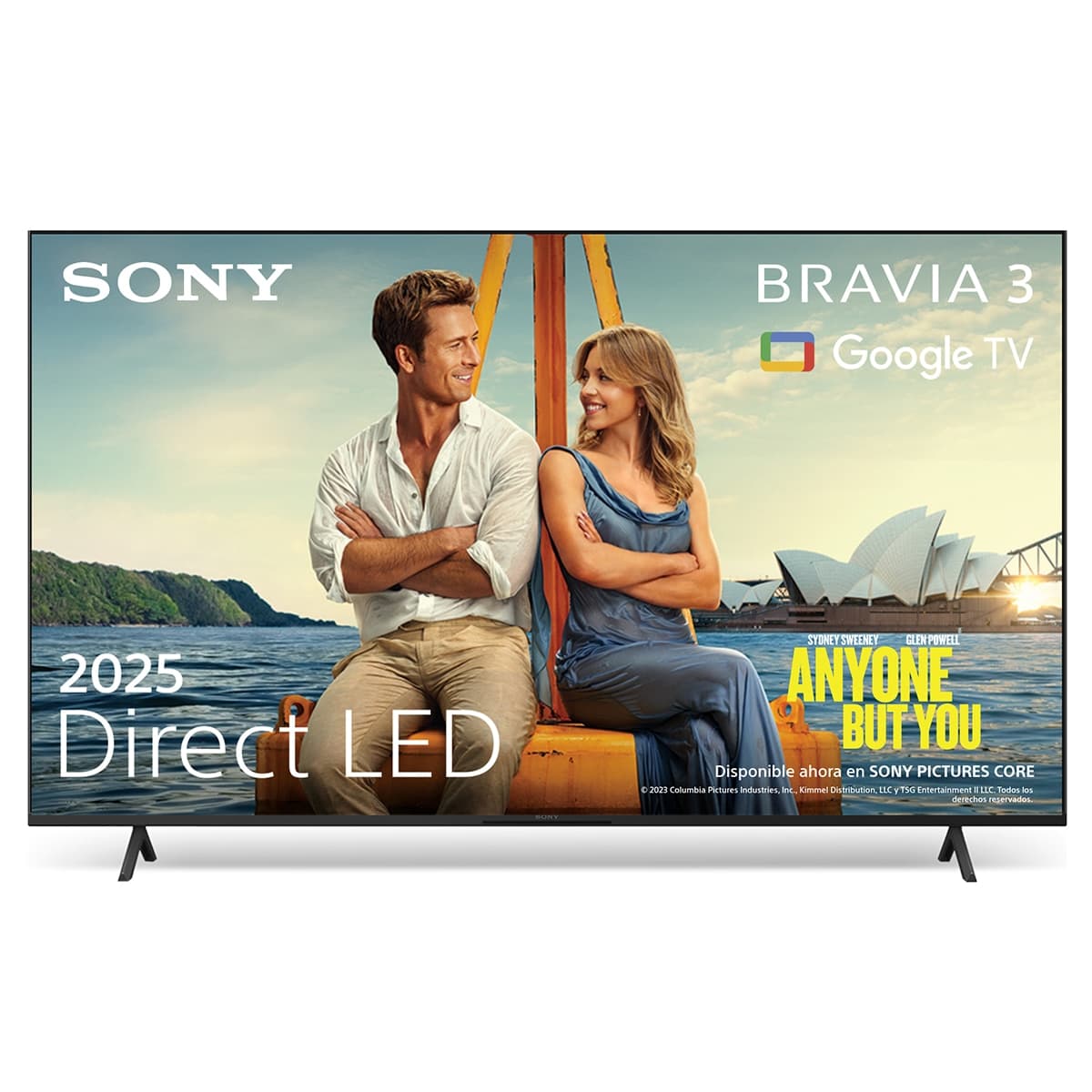 Sony TV 43' Sony BRAVIA 3 K43S35BP LED 4K HDR, Google TV, Smart TV, Dolby Vision, Dolby Atmos, Triluminos PRO, X-Balanced Speaker, Game Menu