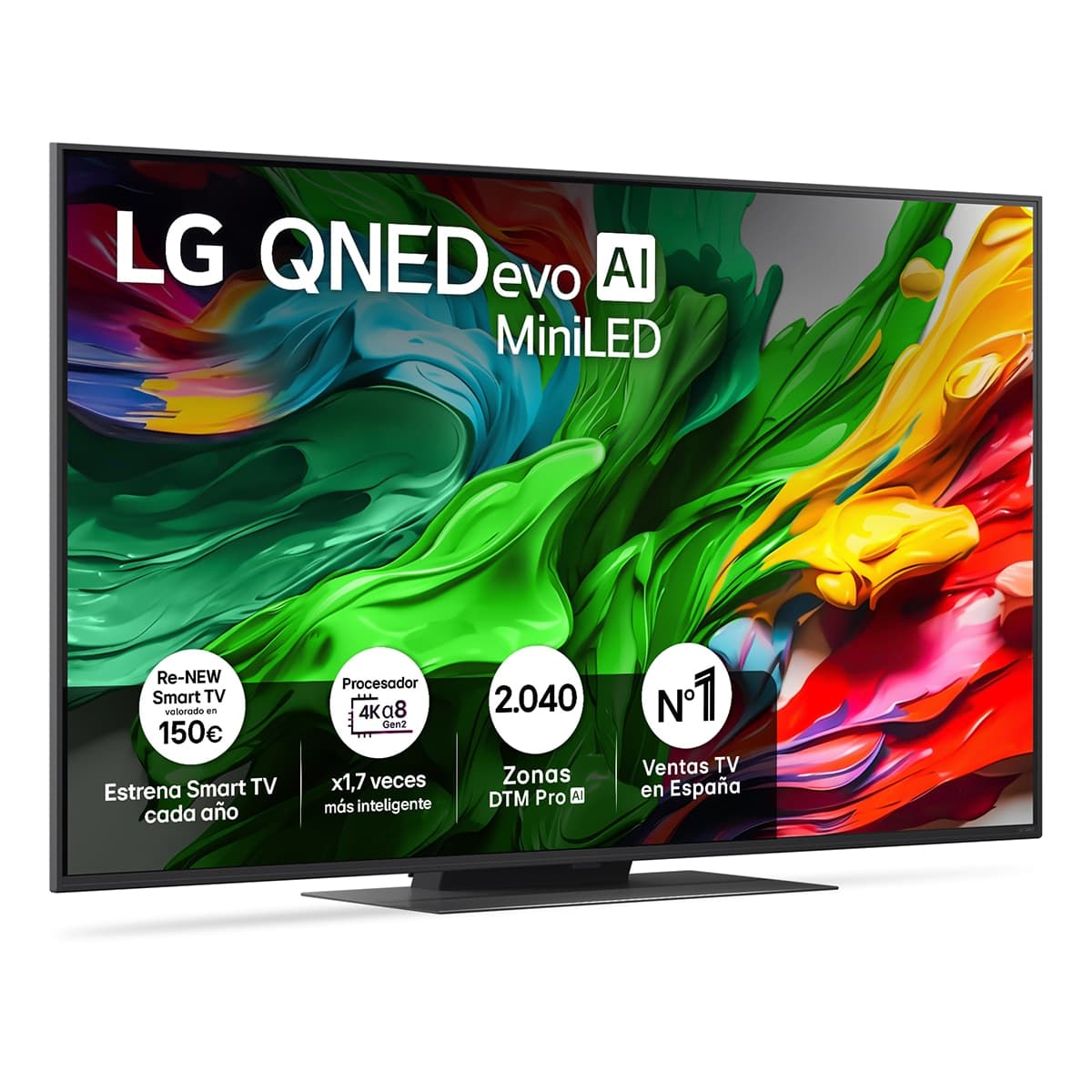 LG TV QNED evo MiniLED AI 139cm (55') LG 55QNED86A6A, 4K Smart TV