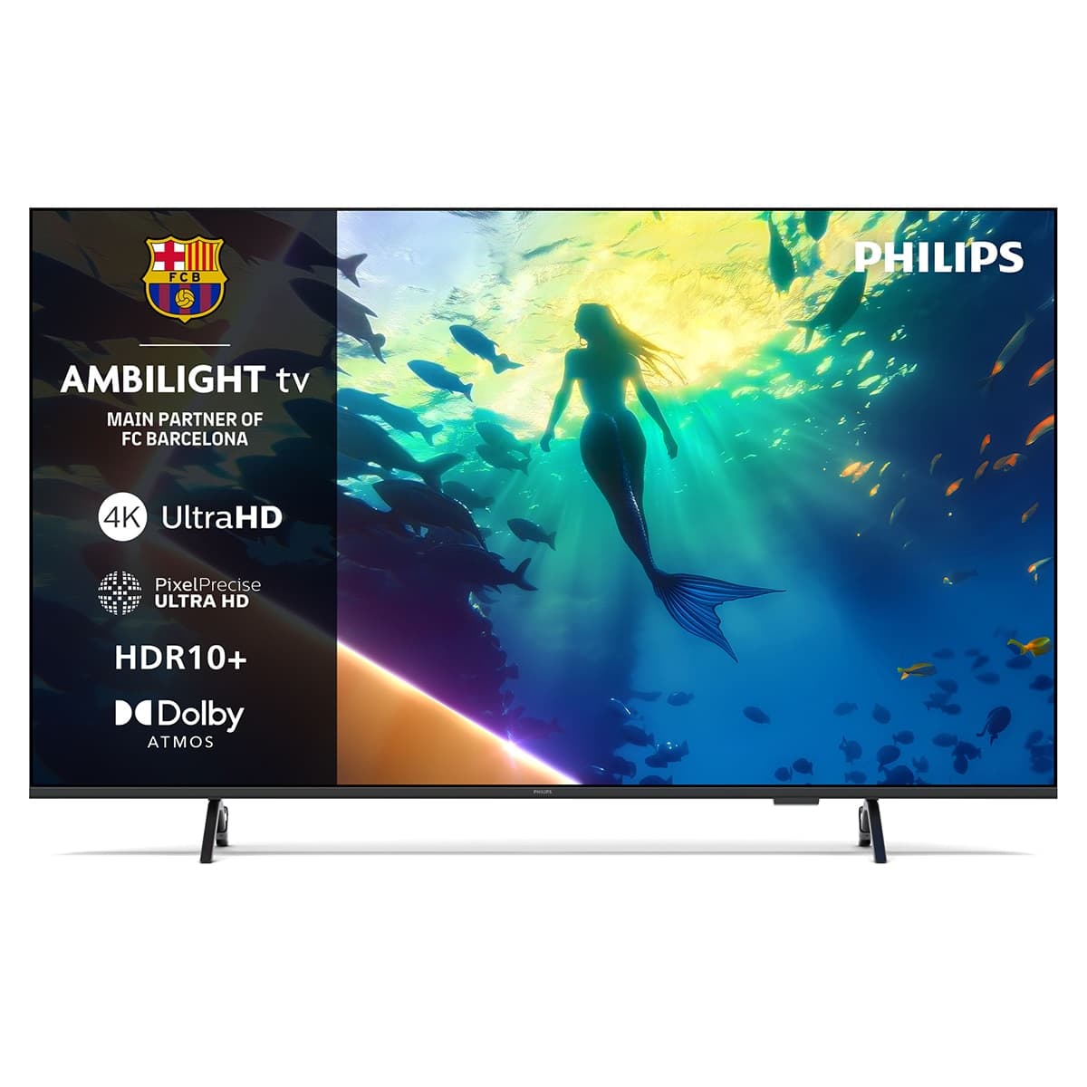 Philips TV LED 139 cm (55') Philips Ambilight 55PUS8010/12 UHD 4K, Dolby Atmos, Titan OS, Smart TV