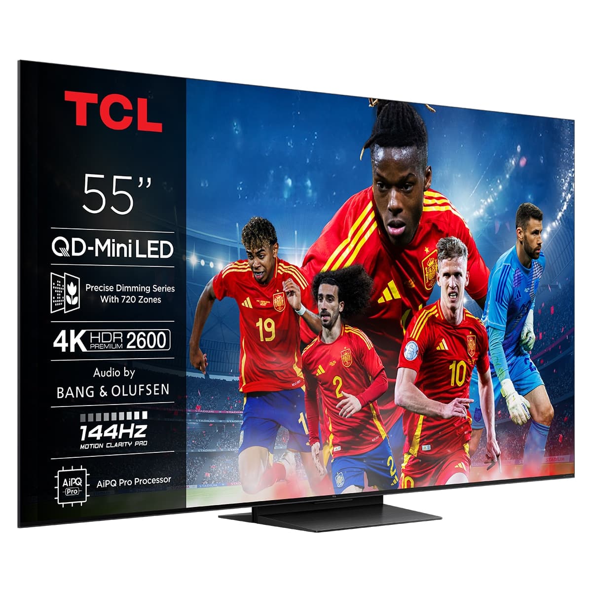 TCL TV QD-Mini LED 139,7 cm (55') TCL 55C7K, 4K HDR Premium 2600, Smart TV con Google TV, control por voz