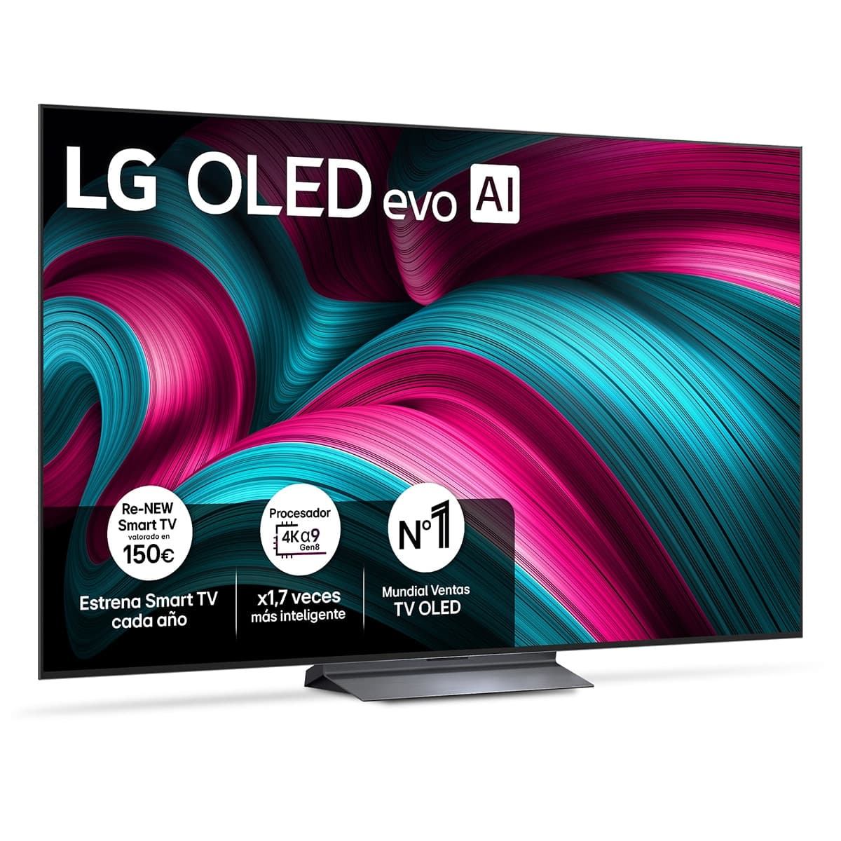 LG TV OLED evo AI C5 164cm (65') LG OLED65C56LB, Smart TV 4K