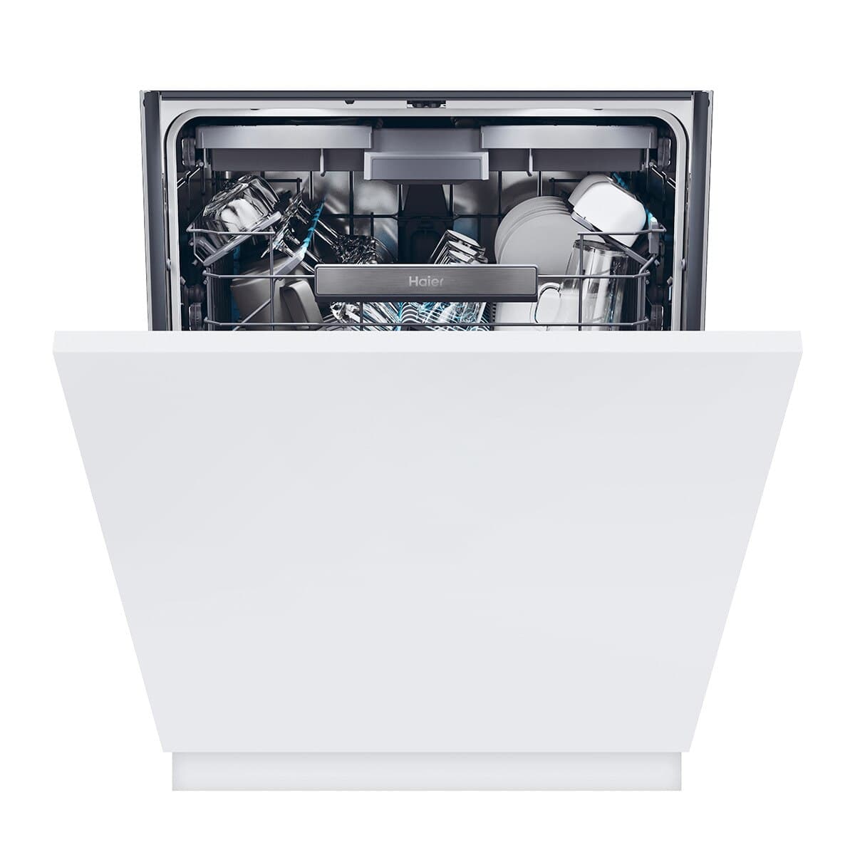 Haier - Lavavajillas integrable Haier 16 servicios, 60 cm con WIFI Washlens Plus - XS 6B0S3FSB (Reacondicionado Grado B).