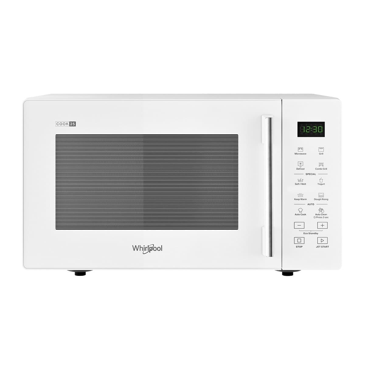Whirlpool - Microondas Whirlpool 25 litros y grill - MWP 253 W (Reacondicionado Grado C).