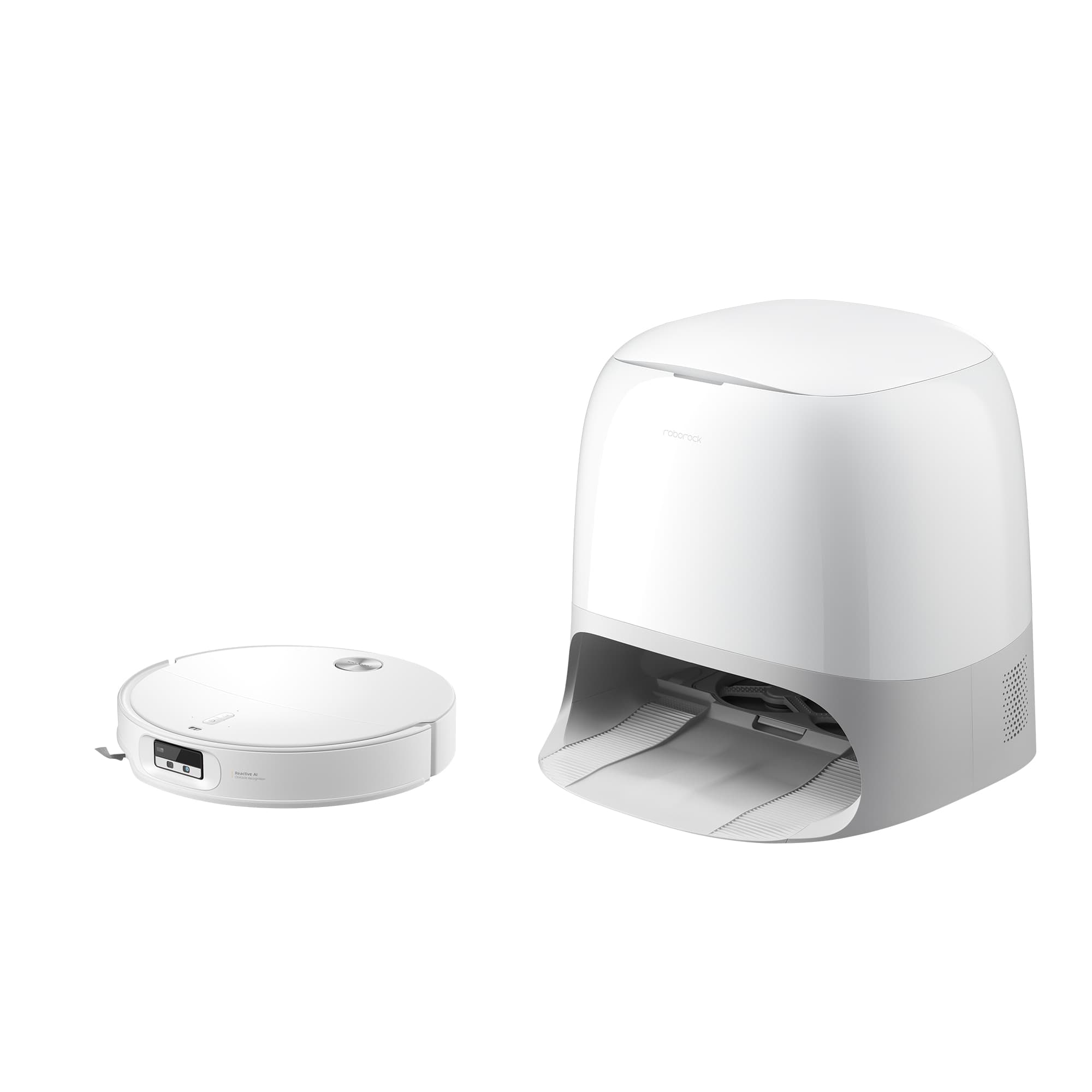 Roborock - Robot aspirador Roborock Qrevo CurvX con mopa y base multifunción batería 6400mAh.