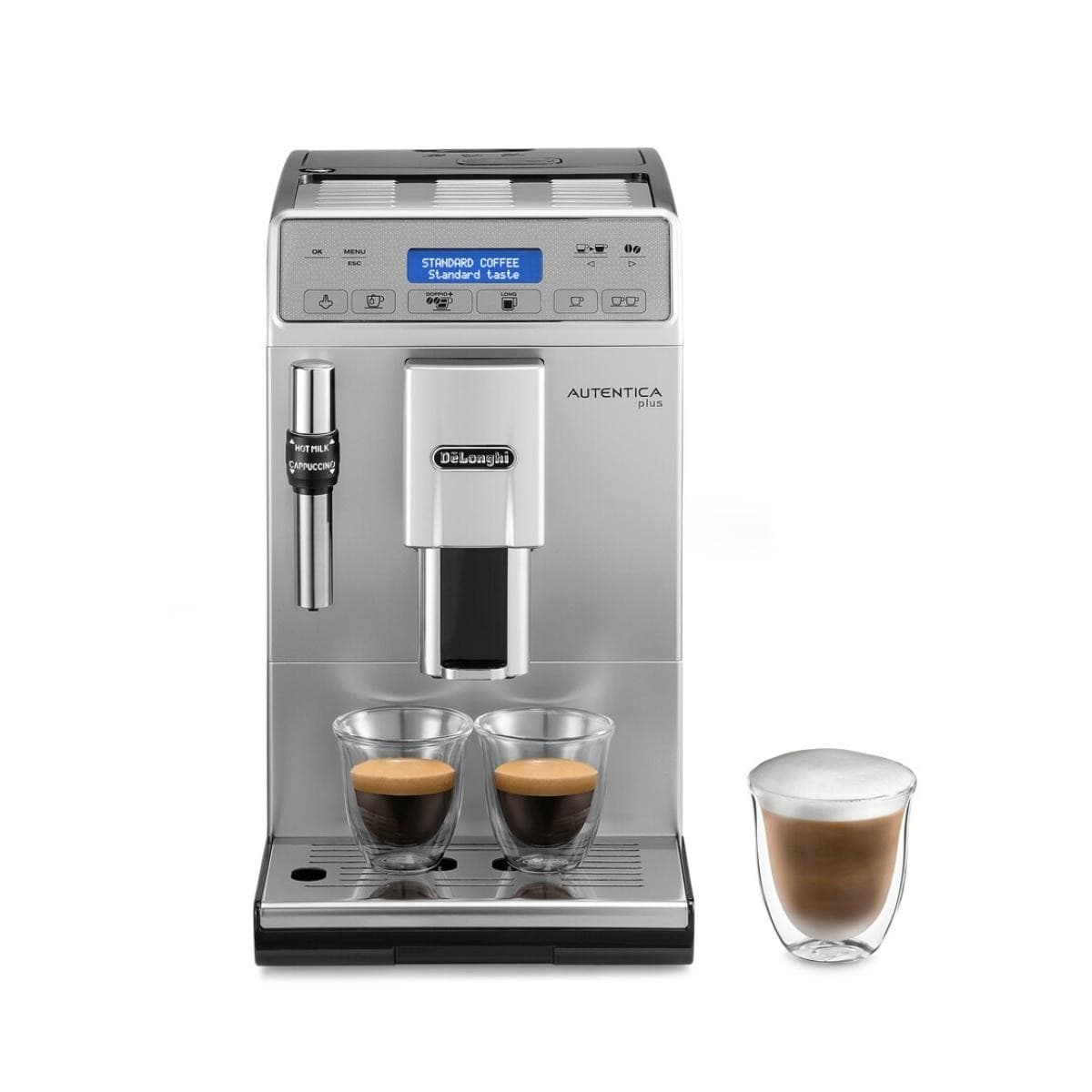 De'Longhi - Cafetera superautomática De´Longhi Autentica Plus ETAM29.620.SB Espresso con función long y Doppio.