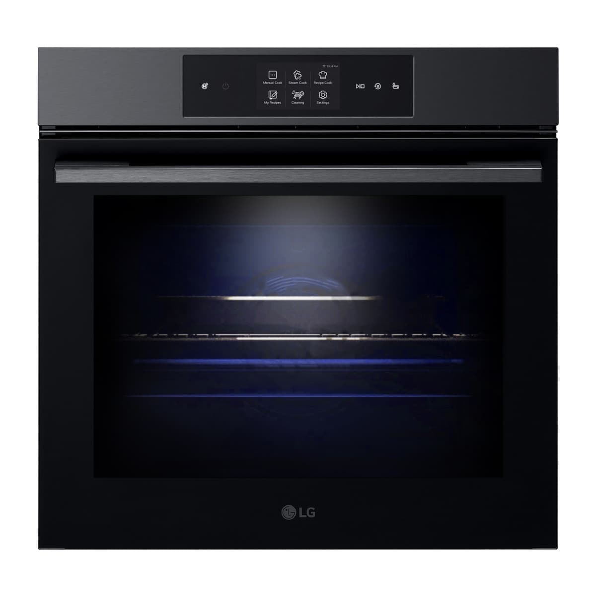LG - Horno multifunción LG pirolítico, 76 l, display LCD función Instaview, cocina vapor, freidora de aire - WSED7665B.