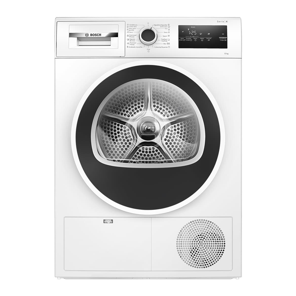 Bosch - Secadora Bosch 8 Kg Condensación, Bomba de calor, Serie 4 - WTR83200ES.
