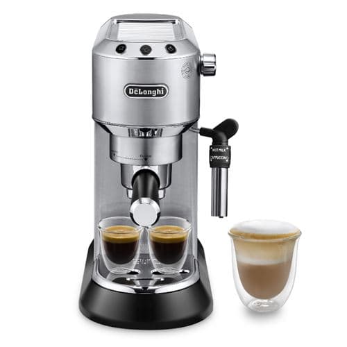 Cafetera Espresso Manual De'longhi Dedica Ec685.m, Thermoblock, Express, Función 2 Tazas, 1350w, 15 Bar, Metalizado