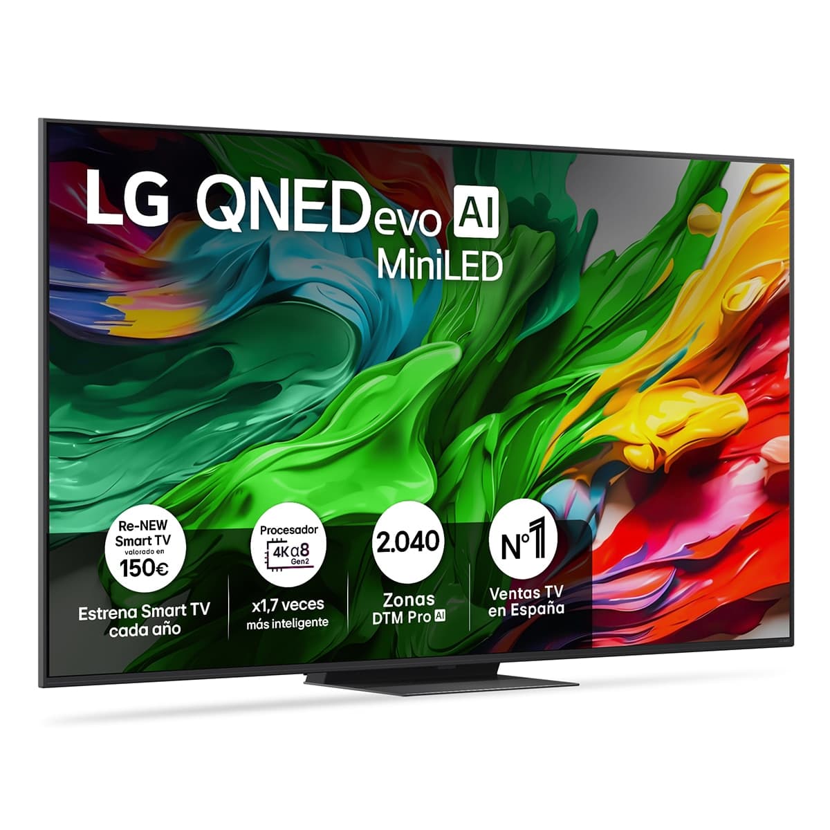LG TV QNED evo MiniLED AI 164cm (65') LG 65QNED86A6A, 4K Smart TV