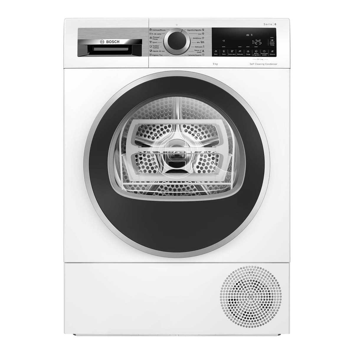 Bosch - Secadora Bosch 9 kg con bomba de calor , Serie 6, 9 kg - WQG245D1ES (Reacondicionado Grado C).