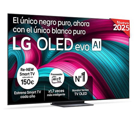 Smart TV LG OLED evo AI C5 83 pulgadas 4K 2025 - OLED83C5ELB.OBS