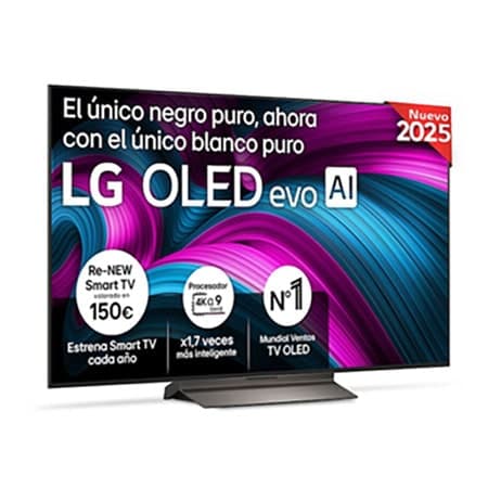 Outlet Smart TV LG OLED evo AI C5 55 pulgadas 4K 2025 - OLED55C5ELB.OUTLET