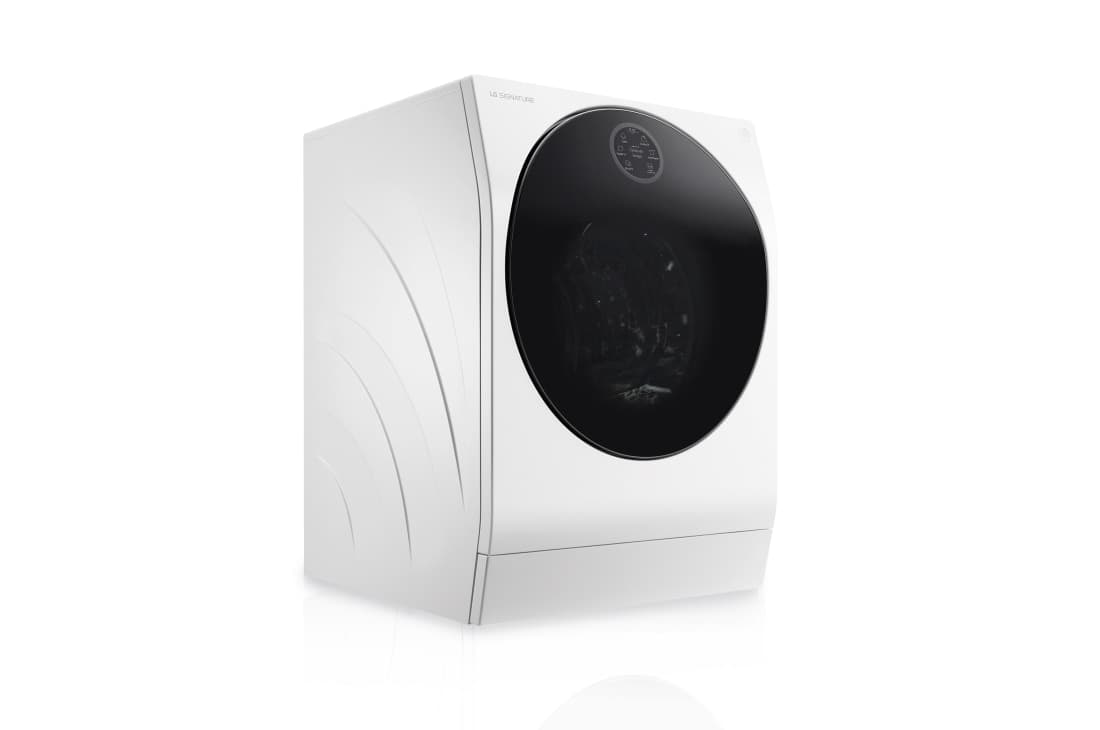 Outlet Lavasecadora LG SIGNATURE con bomba de calor, Clase A lavado/A secado, 12kg lavado/7kg secado, 1.600 rpm, Blanca - LSWD100E.OUTLET