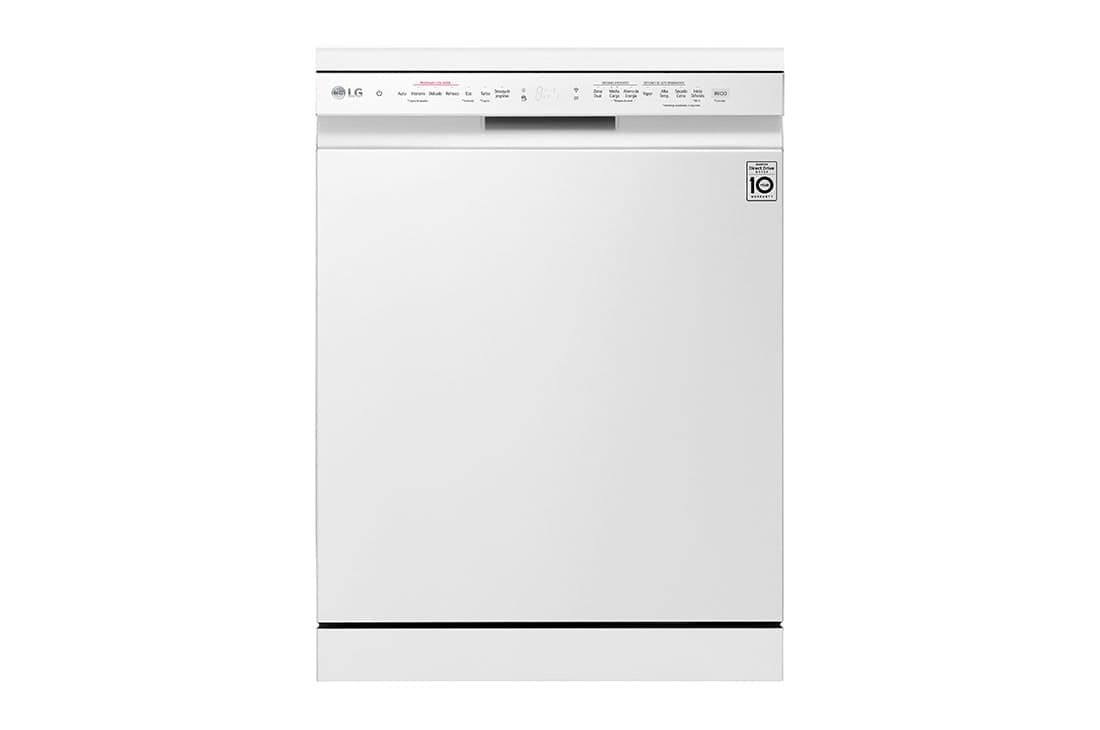 Lavavajillas LG QuadWash™ Steam, Blanco, B, con lavado a vapor y tercera bandeja - DF365FWS | LG ES