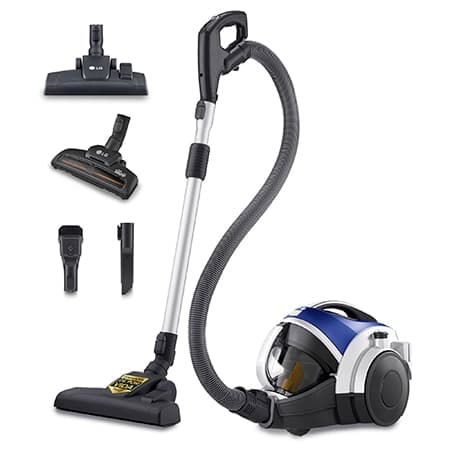 Aspirador sin bolsa 650W con sistema de compresión de polvo LG Kompressor, azul - VK8506NHAC