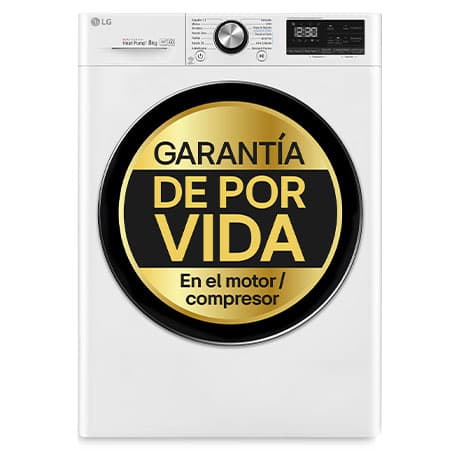 Outlet Secadora con Bomba de calor Dual Inverter 8kg, Clasificación A+++(-10%), Blanca, Serie 7 - RC80V9AV2W.OUTLET