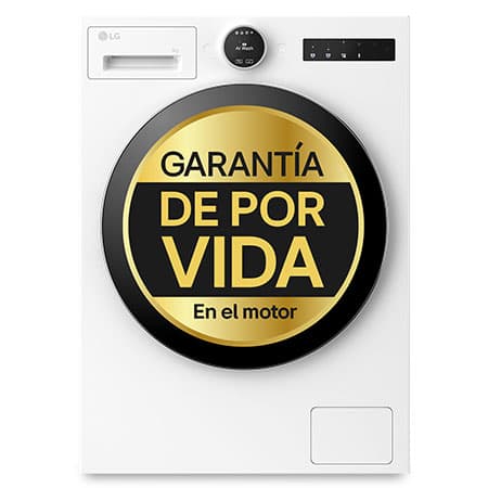 Outlet Lavadora Inteligente | LG, AI Direct Drive, TurboWash 360º, 9kg, 1400rpm, Serie 900, Un 60% más eficiente que A, Blanca - F4X9009TWCE.OBSEXC