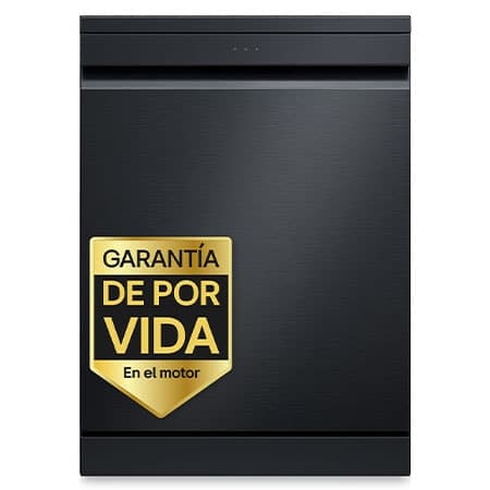 Lavavajillas LG QuadWashᵀᴹ Steam, Acero negro grafito antihuellas, A, Con lavado a vapor y tercera bandeja - DF375HMS