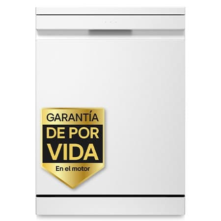 Lavavajillas LG QuadWashTM Steam, Blanco, A, Con lavado a vapor y tercera bandeja - DF375HWS