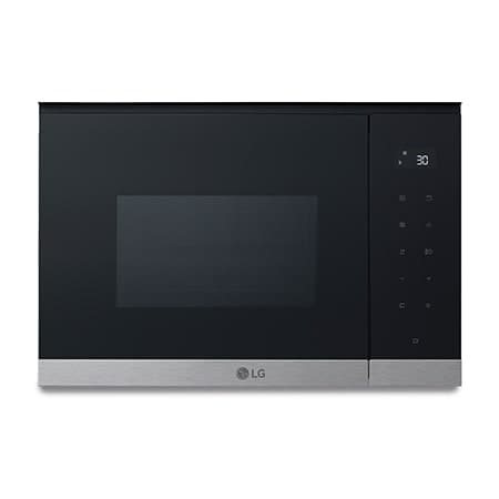 Microondas Grill Integrable| LG MG7Z2593D, 900W, 25L, cristal negro + acero - MG7Z2593D