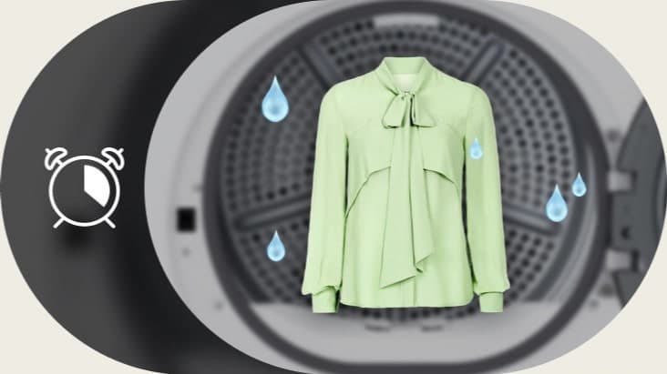 Outlet Secadora 8kg, D, con Bomba de calor, Blanca, Serie 100 - RHA1008NDK.OUTLET