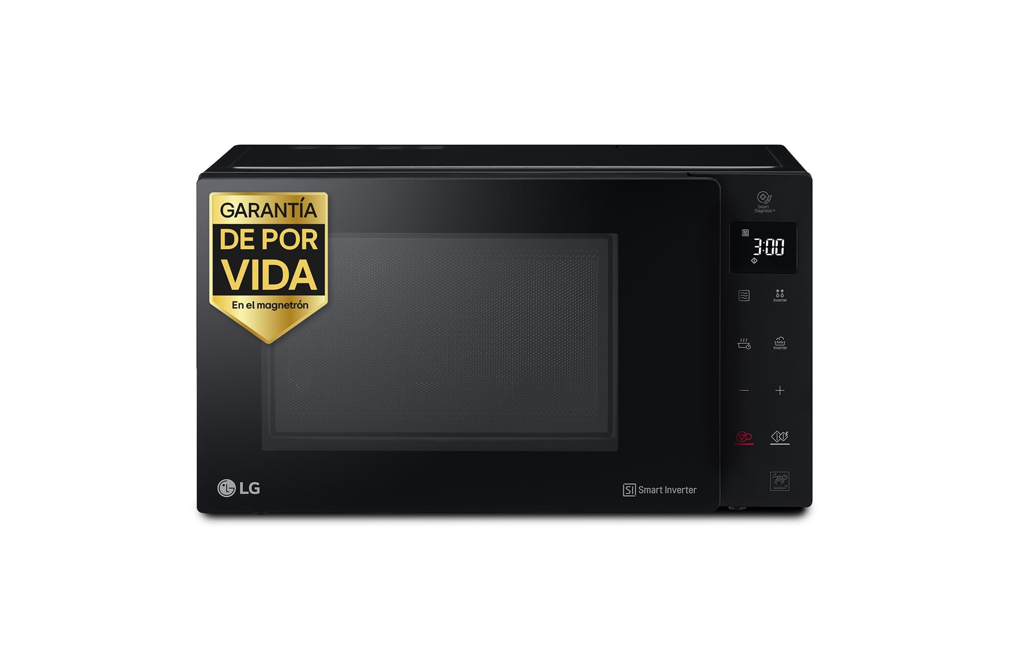 Outlet Microondas Grill Negro Smart Inverter 1000W de 23 litros - MH6336GIB.OUTLET