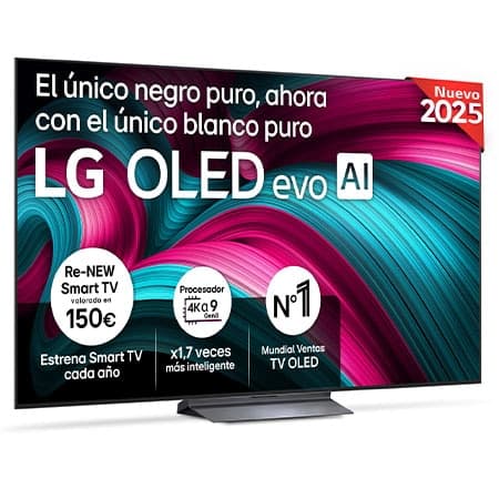 Outlet Smart TV LG OLED evo AI C5 65 pulgadas 4K 2025 - OLED65C55LA.OUTLET