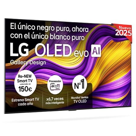 Outlet Smart TV LG OLED evo AI G5 65 pulgadas 4K 2025 - OLED65G55LW.OUTLET