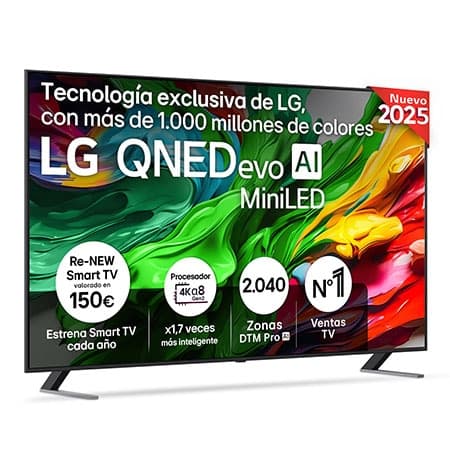 Smart TV LG QNED evo AI QNED85 65 pulgadas MiniLED 4K 2025 - 65QNED85A6C
