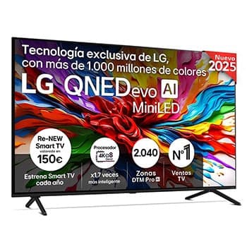 Smart TV LG QNED evo MiniLED AI QNED9E 65 pulgadas 4K 2025 - 65QNED9EA6A.AEUQ