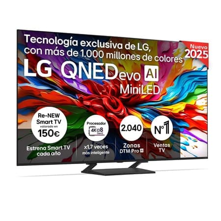 Outlet Smart TV LG QNED evo AI QNED93 75 pulgadas MiniLED 4K 2025 - 75QNED93A6A.OUTLET